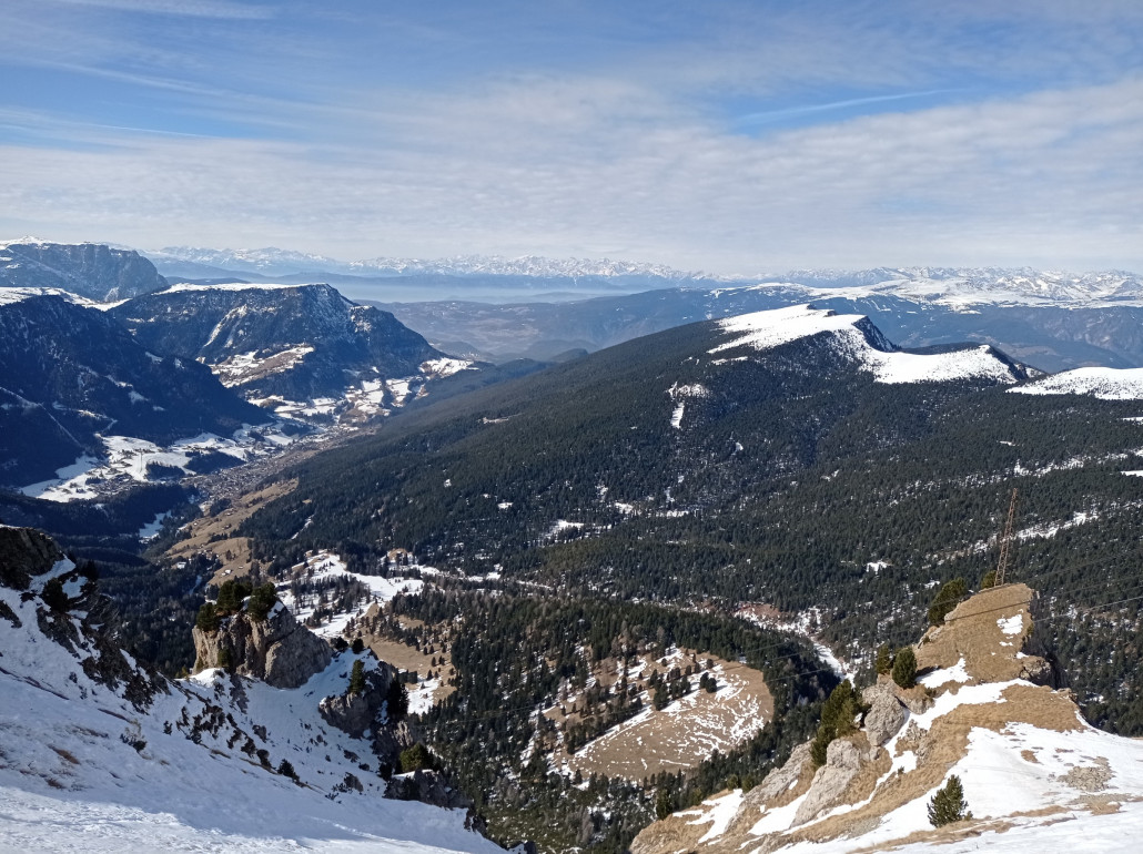Tiefblick von der Seceda