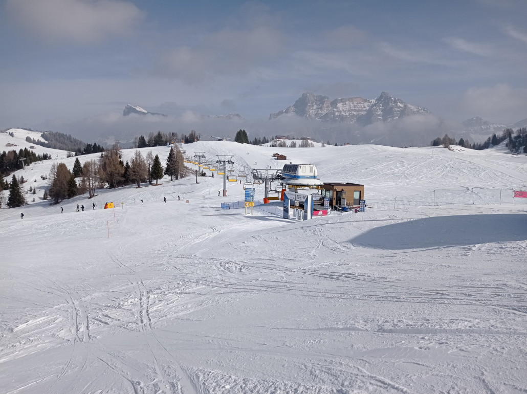 Auch Heiligkreuzkofel und Conturines kommen heraus