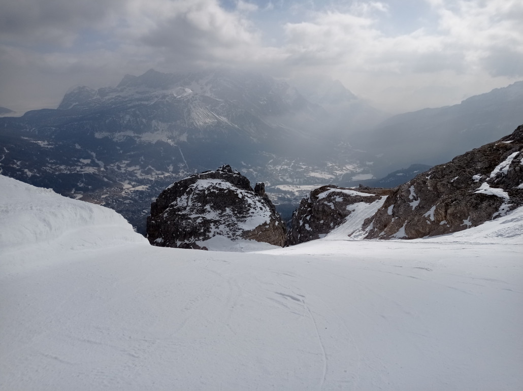 Einfahrt in die Forcella Rossa