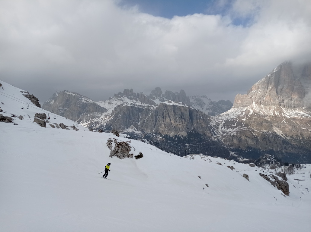Lagazuoi, Fanes, Tofana von 5 Torri aus