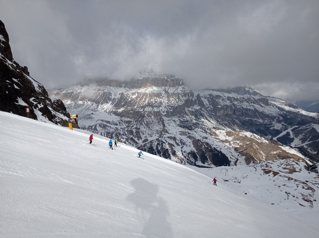 Der Tragödienhang an der Porta Vescovo, vormittags noch prima