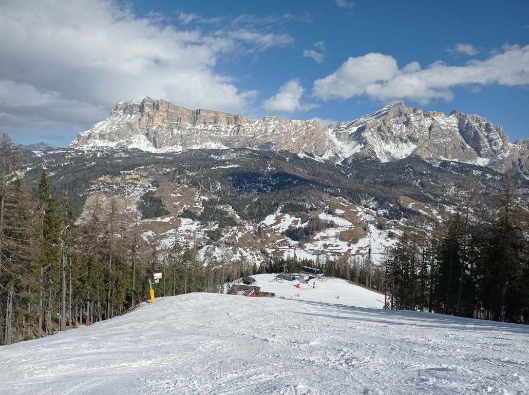 Und nochmal vom Gardenaccia: Heiligkreuzkofel und Conturines
