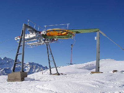 Bergstation Skilift