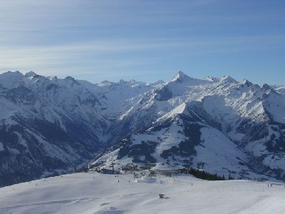 Von der Schmittenhoehe in Richtung Kitzsteinhorn.