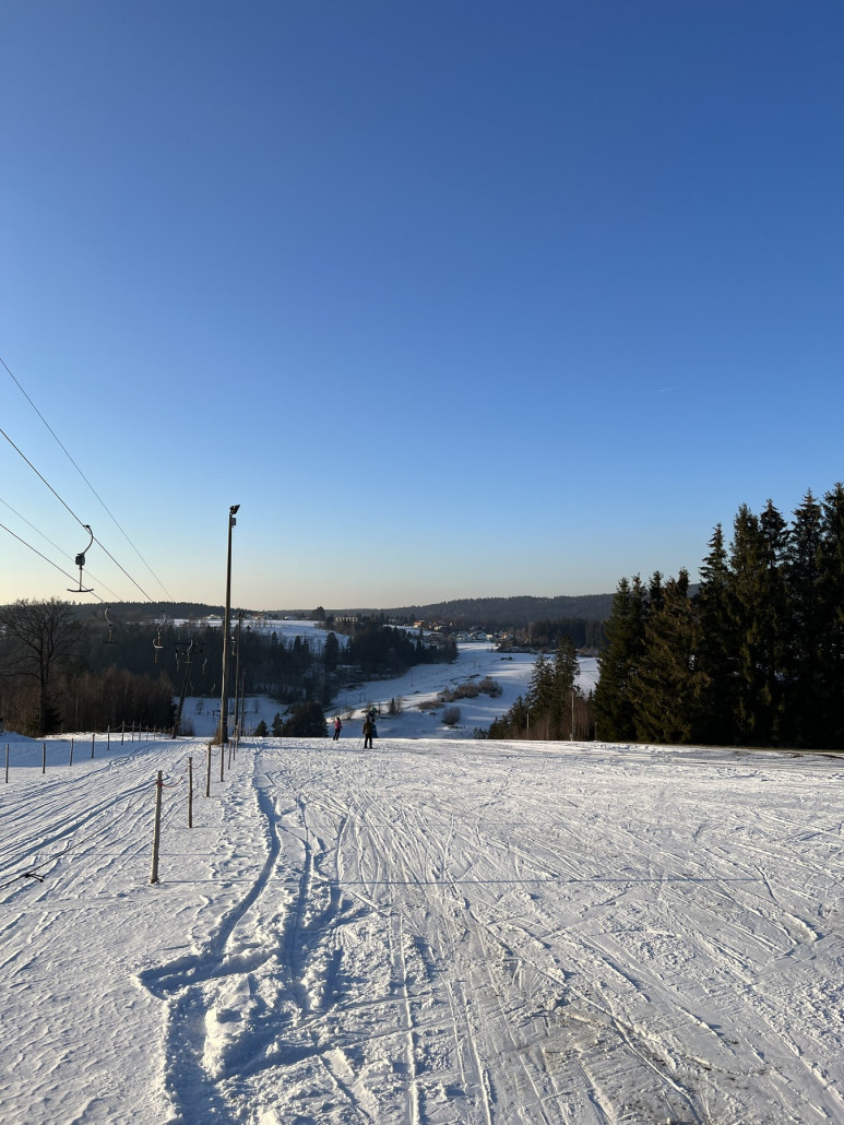 Blick auf den oberen Teil der Hauptabfahrt