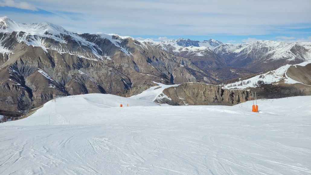 Bouchiet-Piste mit Panoramablick