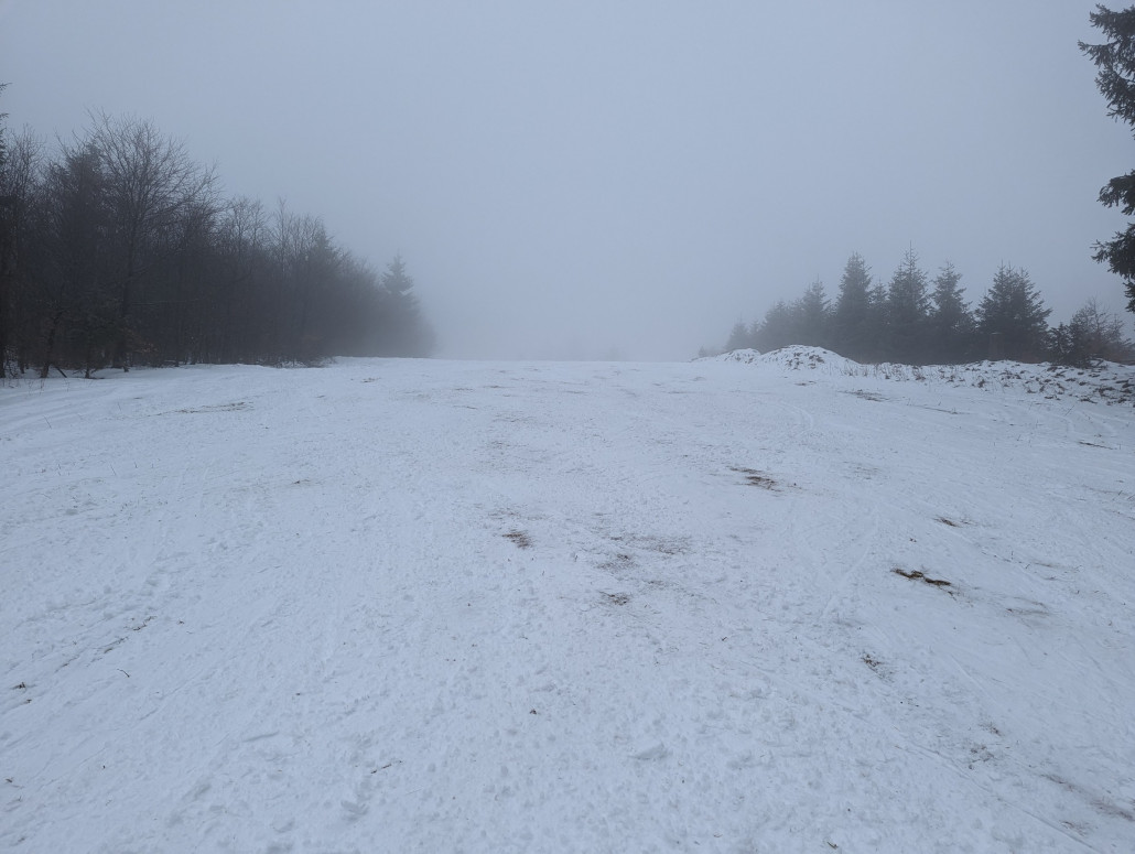 Von oben ganz linke Piste, die ich auch einige Male fuhr. Ging ziemlich gut.