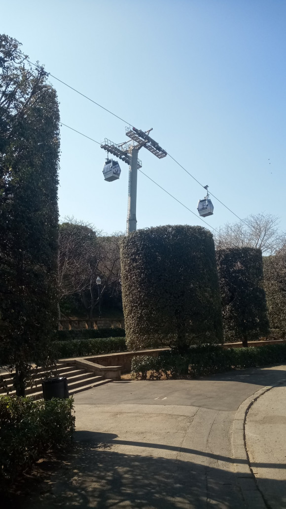 Trasse durch einen Stadtpark