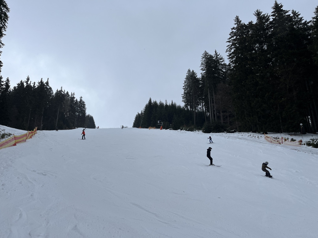 Generell war die Piste schön fest und lies sich gut fahren