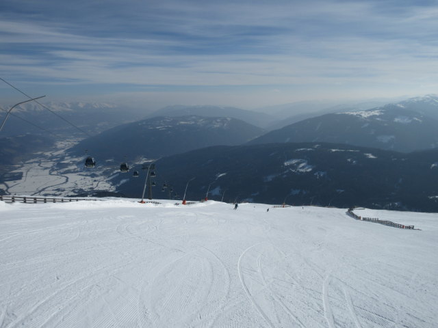 Karabfahrt, links daneben die 8-MGD Gipfel