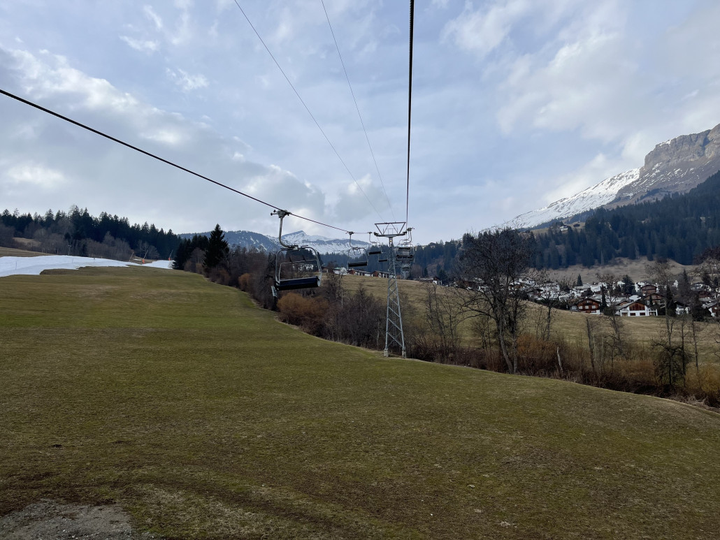 Zum Schluss noch Foppa. Vielleicht die letzte Fahrt auf diesem Sessel?