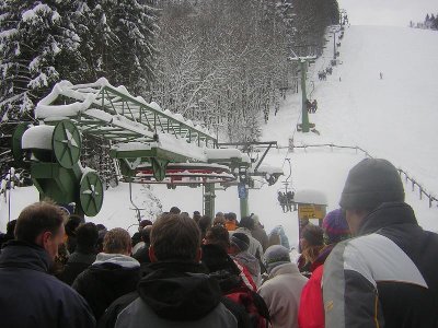 Dann gings rüber zum Kappe. Auch hier ziemlich viel los, aber der piste war leer :)
