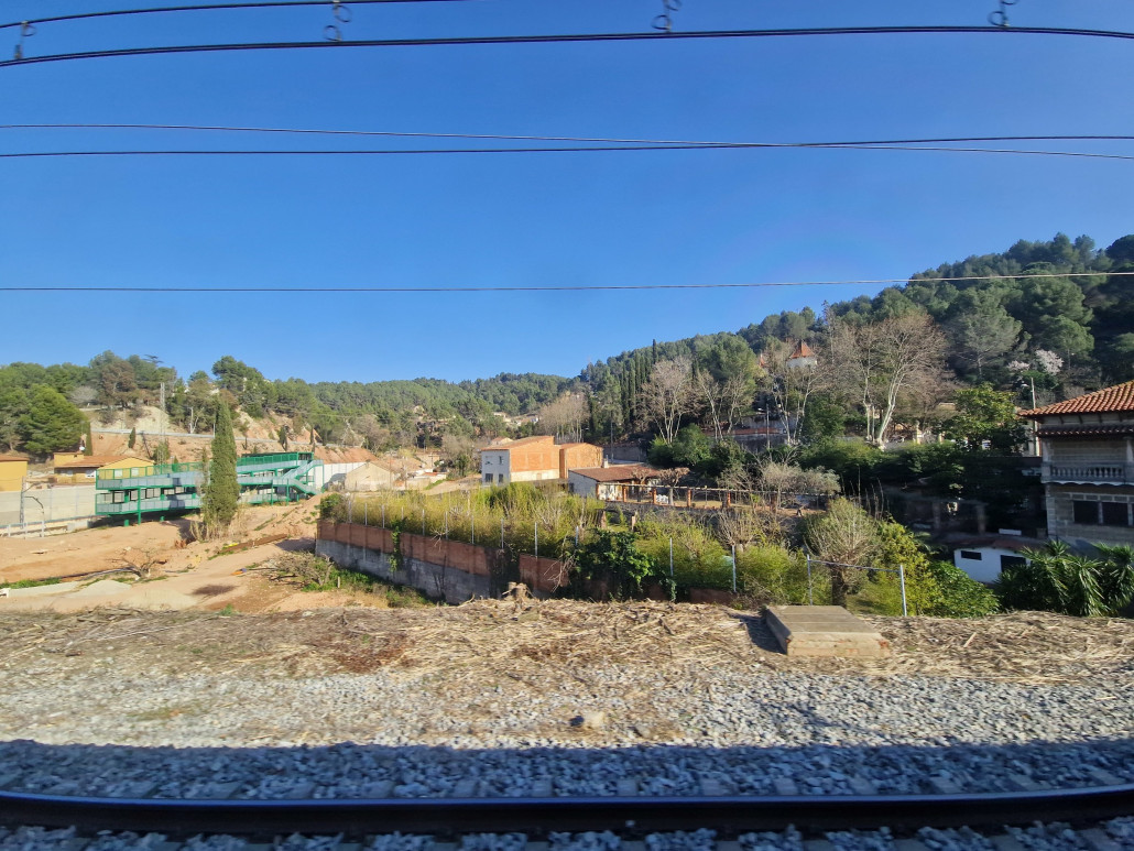 Die Landschaft zieht vorbei