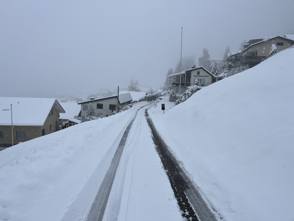 Zum Glück ist der untere Höhenweg nicht geräumt