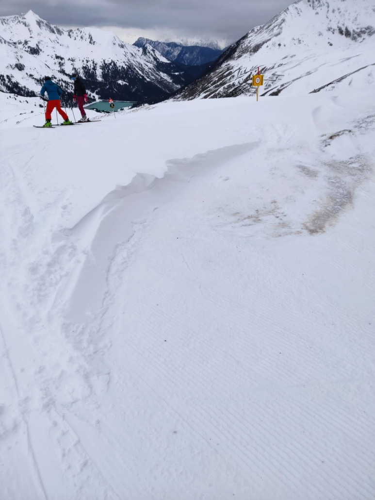 Heute war es sehr verweht