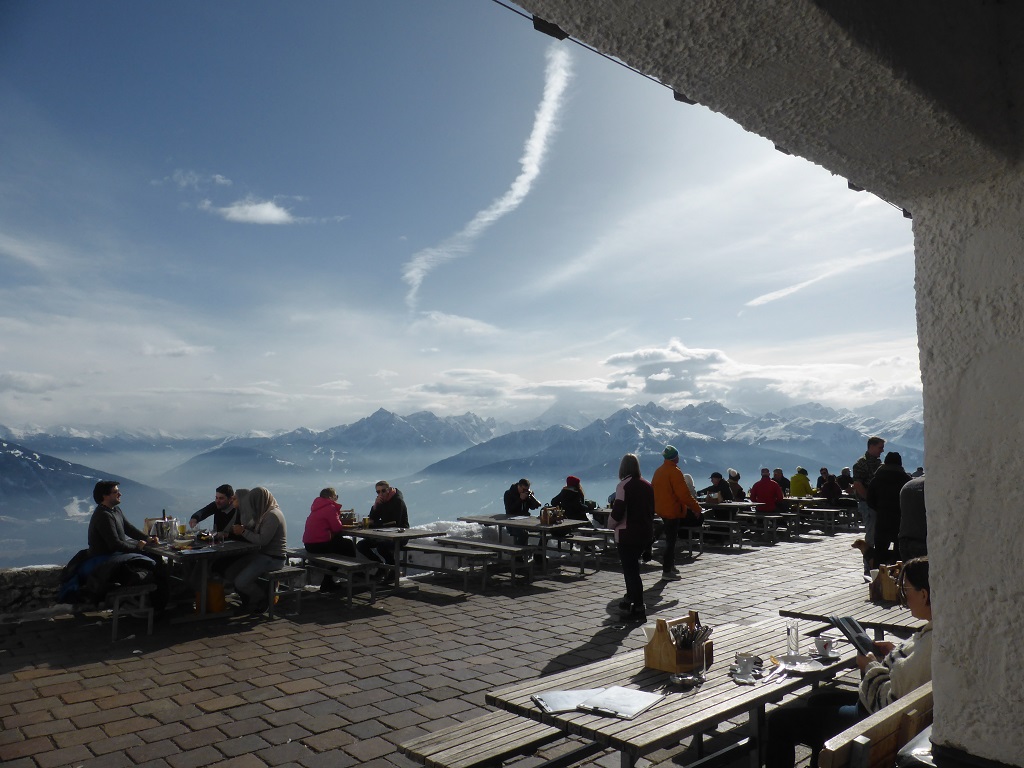 die Plätze ganz außen sind begehrt