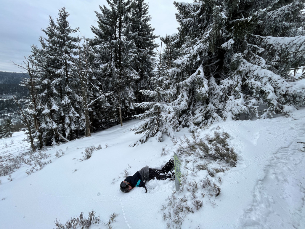 Tatsächlich war dort wenig verspurt aber auch nur eine knappe Auflage, in Verbindung mit den bodennahen Gewächsen recht tückisch für den Nachwuchs
