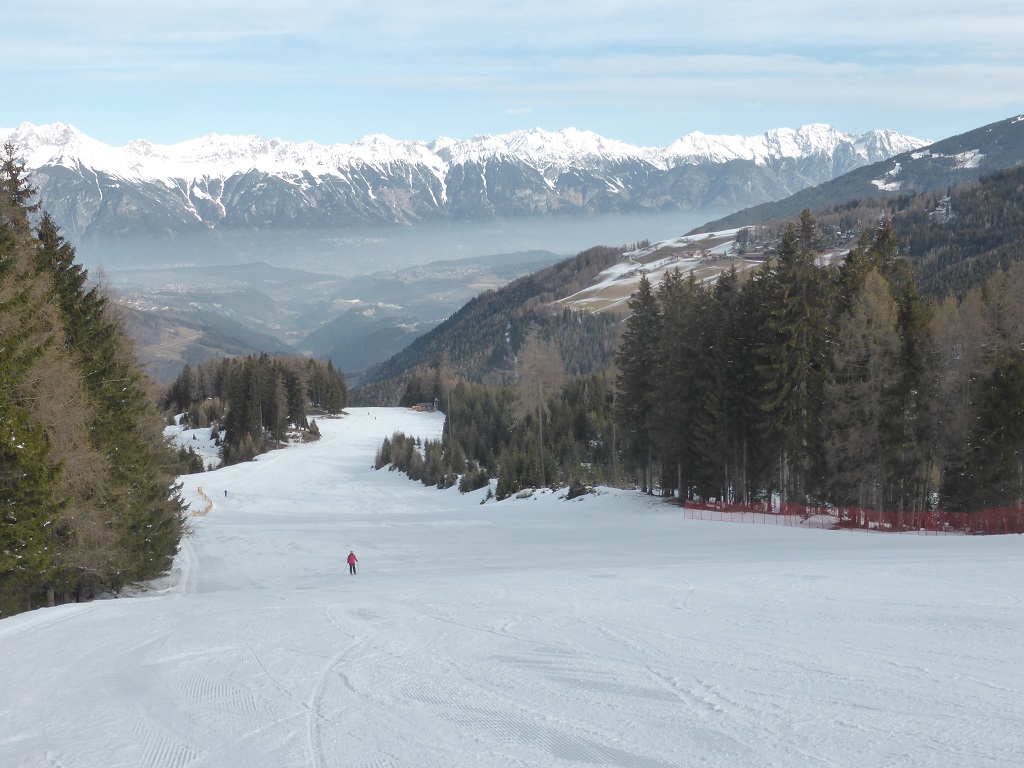 der obere Teil der Talabfahrt