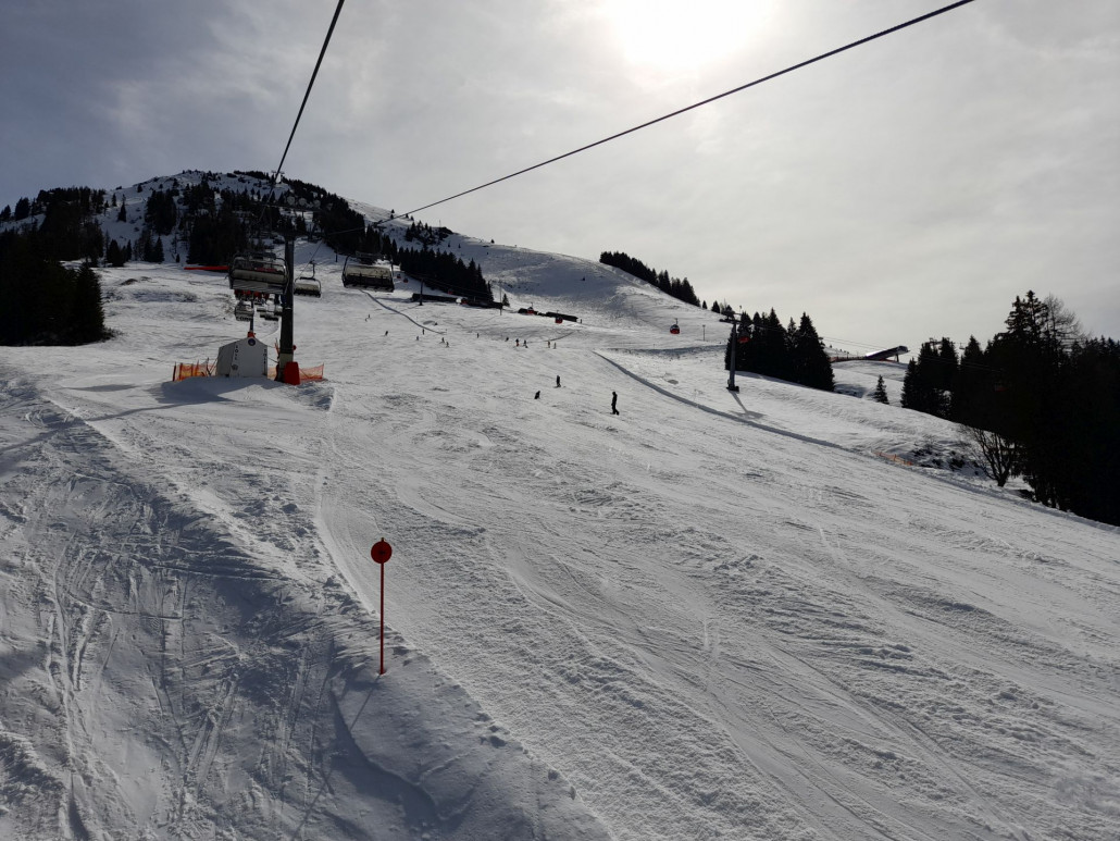 Keathang, im Hintergrund Piste 45