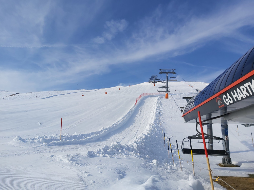 Schon am Hartkaiser um 0842. Etwas warten wie es scheint.