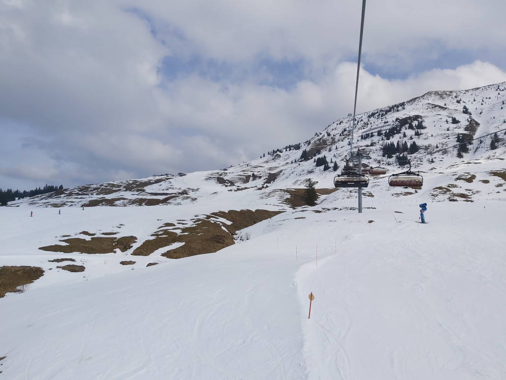 Schon in Kitzbühel in der Brunn. Zurück ist man doch flotter und so ergeben sich hier noch ein paar Fahrten.