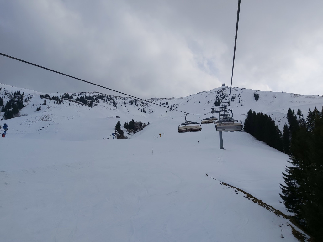 Auch hier schöne Pisten mit guten Gefälle.