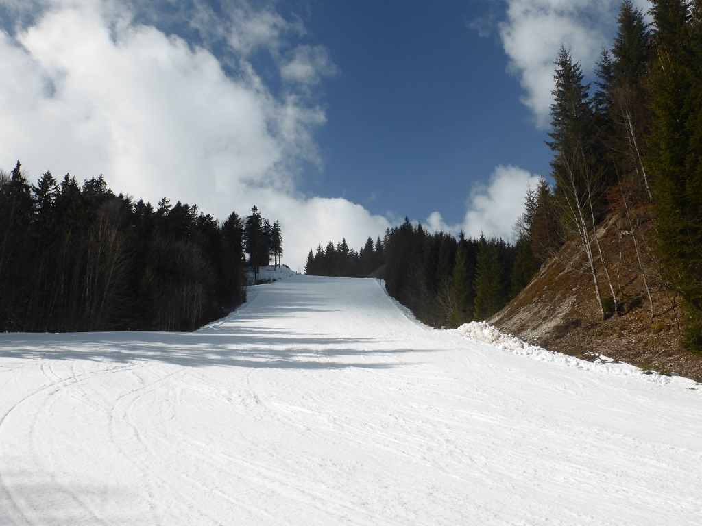 diesse Piste wurde kaum befahren, insgesamt aber schon starker Besuch