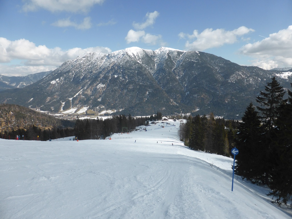 die Piste ganz außen am Brandtallift