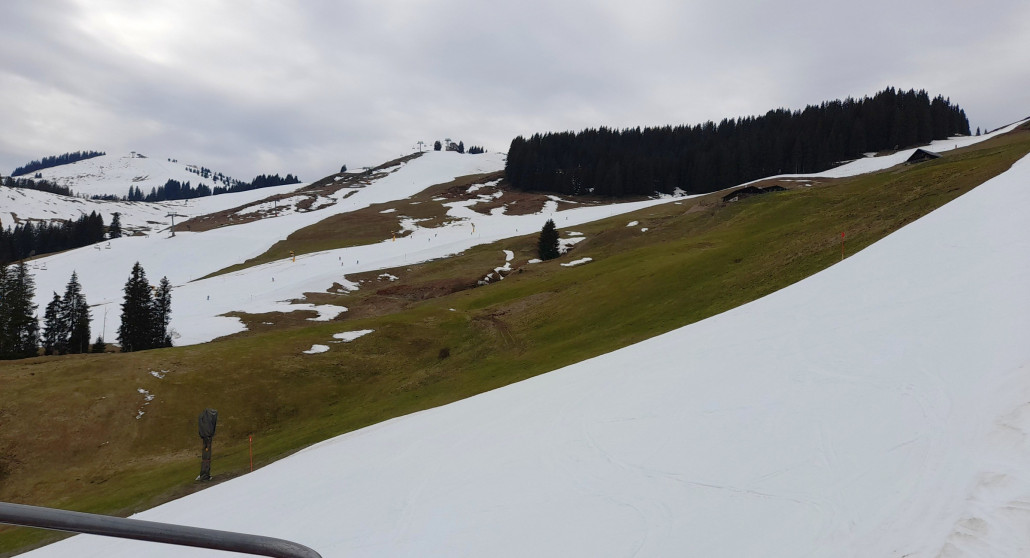 Blick von der Almbahn Richtung Köglbahn