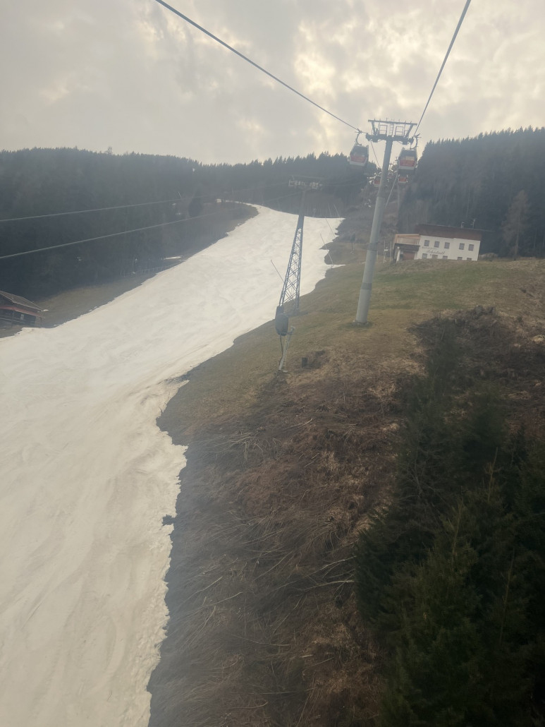 Die Abfahrt zur Mittelstation…leider auch schon geschlossen