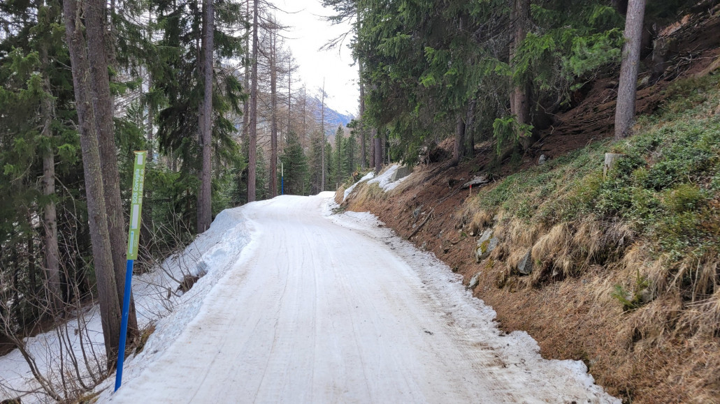 Signal-Talabfahrt schon recht braun