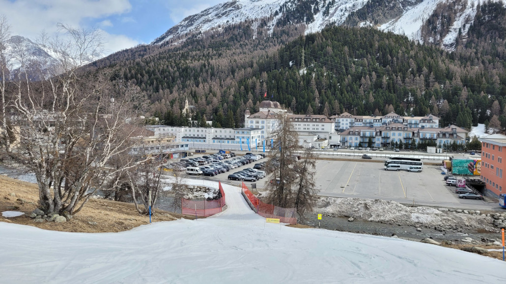 ganz am Ende ist noch genügend Schnee