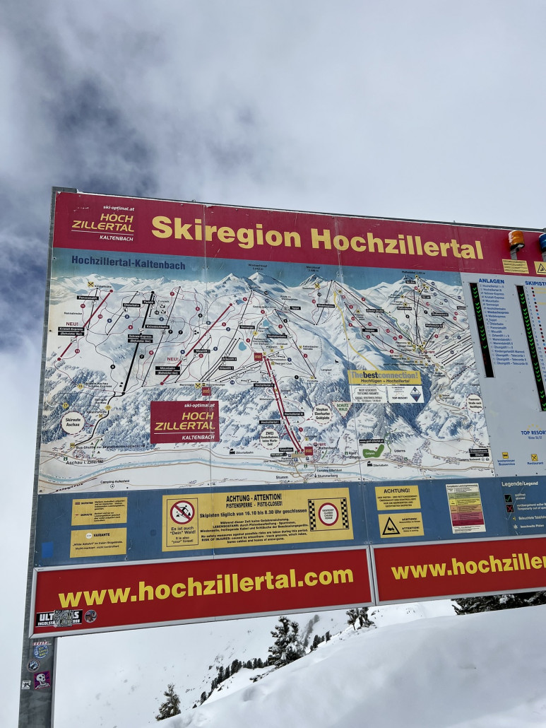Was ich wirklich sehr schwach finde ist, dass in Gebiet immer wieder uralte Pistenpläne hängen, auf denen noch die Krössbichlbahn und der Mizunlift fährt, in einem Skigebiet dieser Art sollte man den Gästen auch aktuelle Pistenpläne zeigen und keine so veralteten.