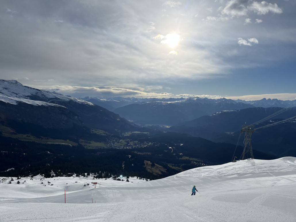 Lustiger Schnee auf der 66, sehr unterschiedliche Geschwindigkeiten