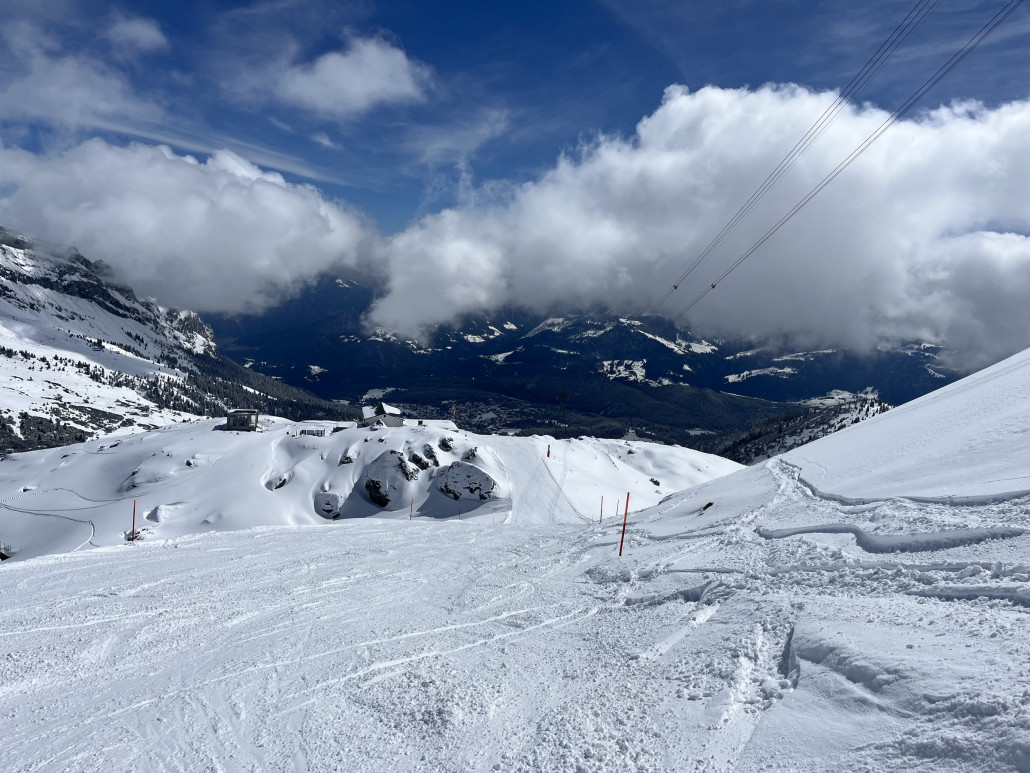 Ohne Graubergbahn blieb die Piste natürlich top