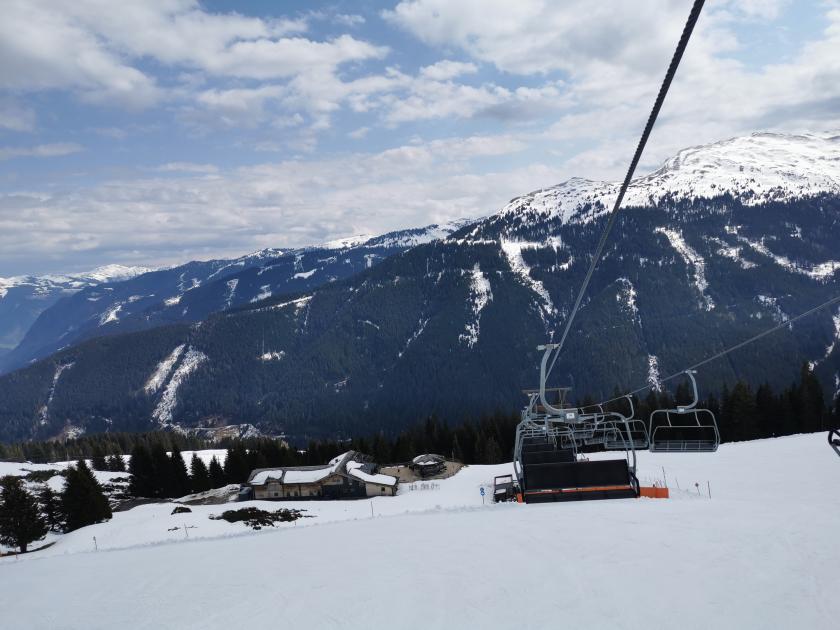 1. Blick zurück im Limberg 4er.