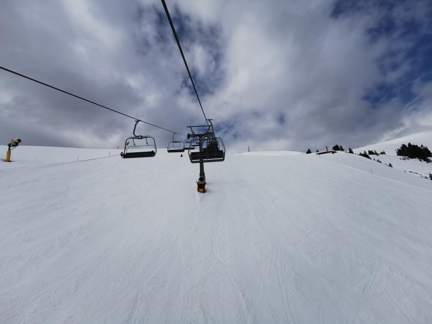 3. So leere Pisten fand man heute im ganzen Gebiet.