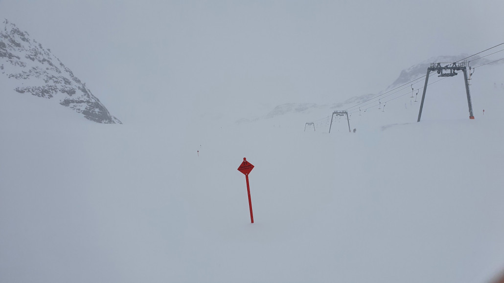 Nachtmittags gab es dann ein bisschen Neuchnee
