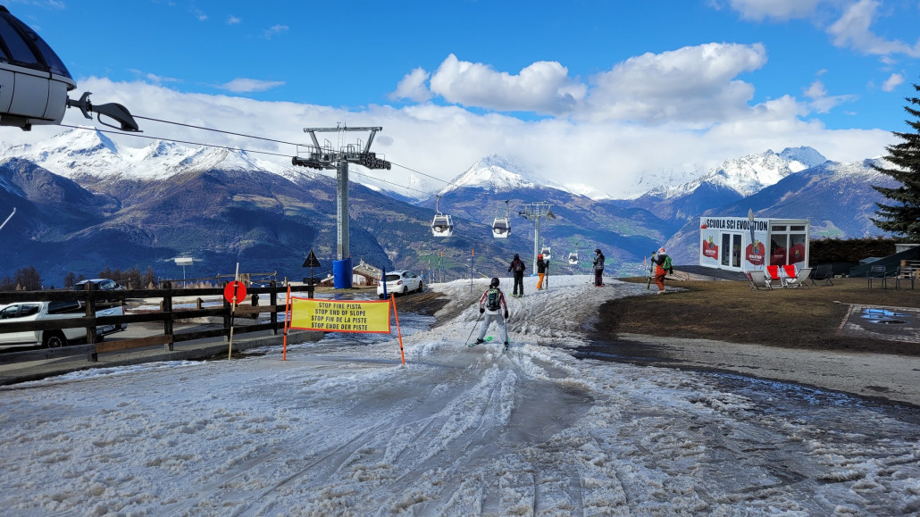 Hier war die Piste wirklich am Ende ..