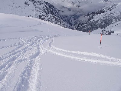 Lutersee Alternativabfahrt noch fast unverspurt