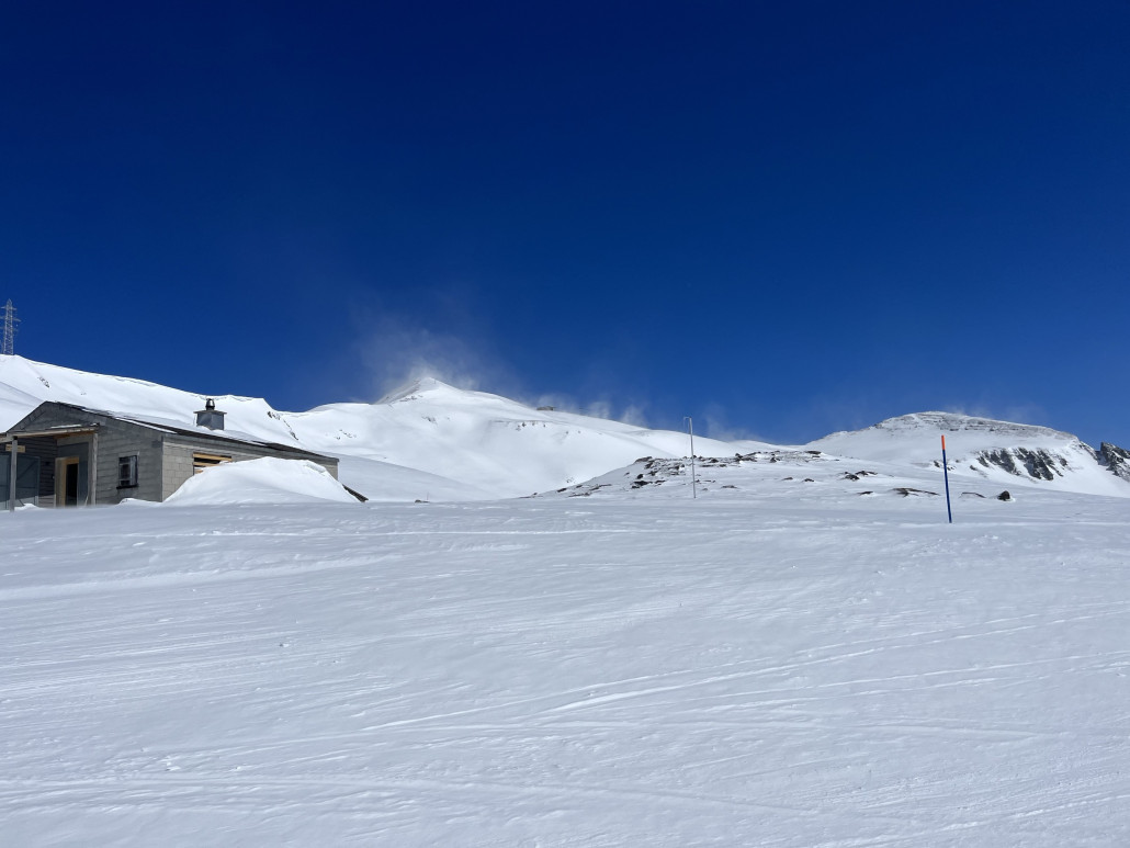 Schneefahnen am Laaxer Stöckli