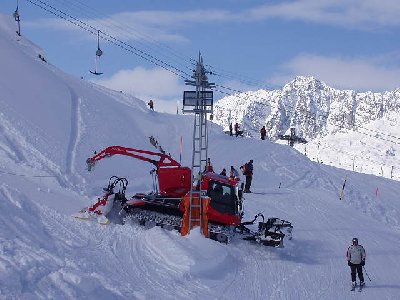Windenmaschine am Trassepräparieren