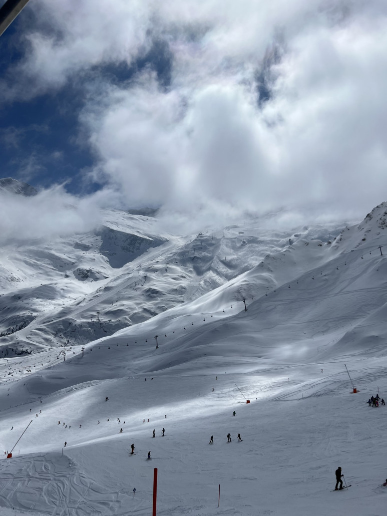 Blick vom Beginn der schwarzen Pfanne Richtung Spannaglabfahrt