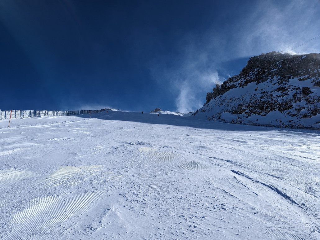 Dank Neuschnee aber nicht so schlimm