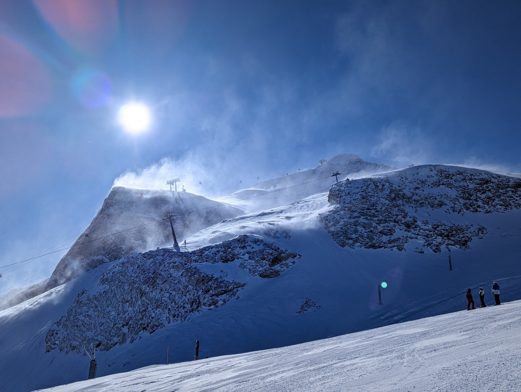 Ziemlich windig. Einmal schaukelte sogar der Gbus3.