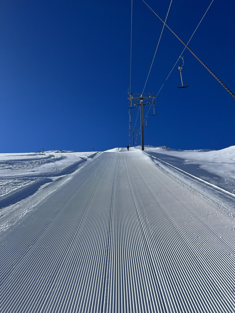 Fast der erste im Lift