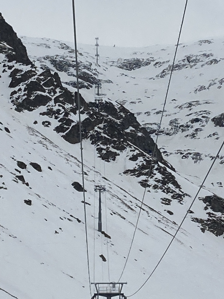 Trasse der Pierre-Grosse-Kabinenbahn - leider nie geöffnet!
