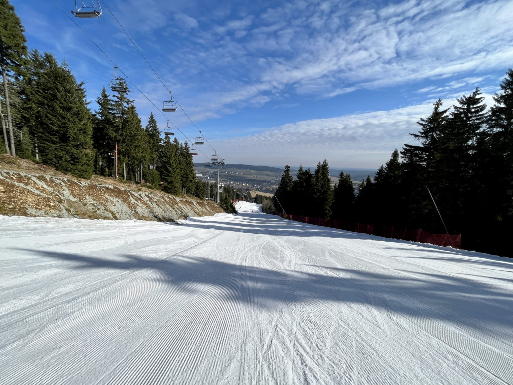 …und auf der langen Geraden