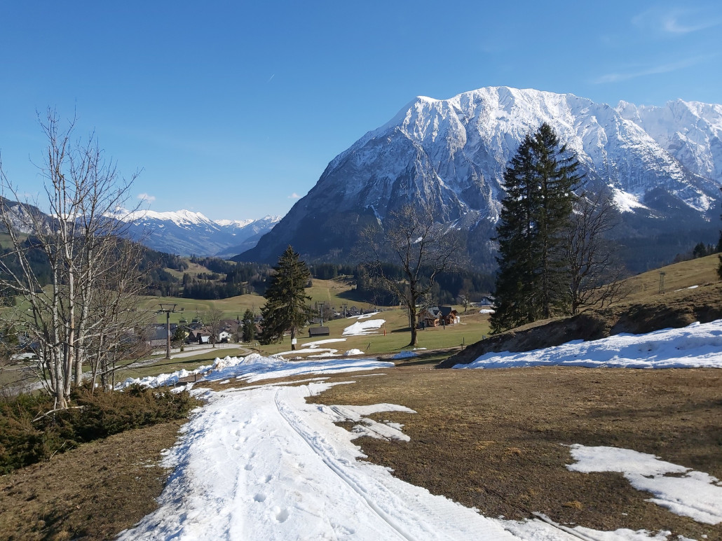 Da kommt gleich ein Weg, wo ich doch lieber abschnalte.