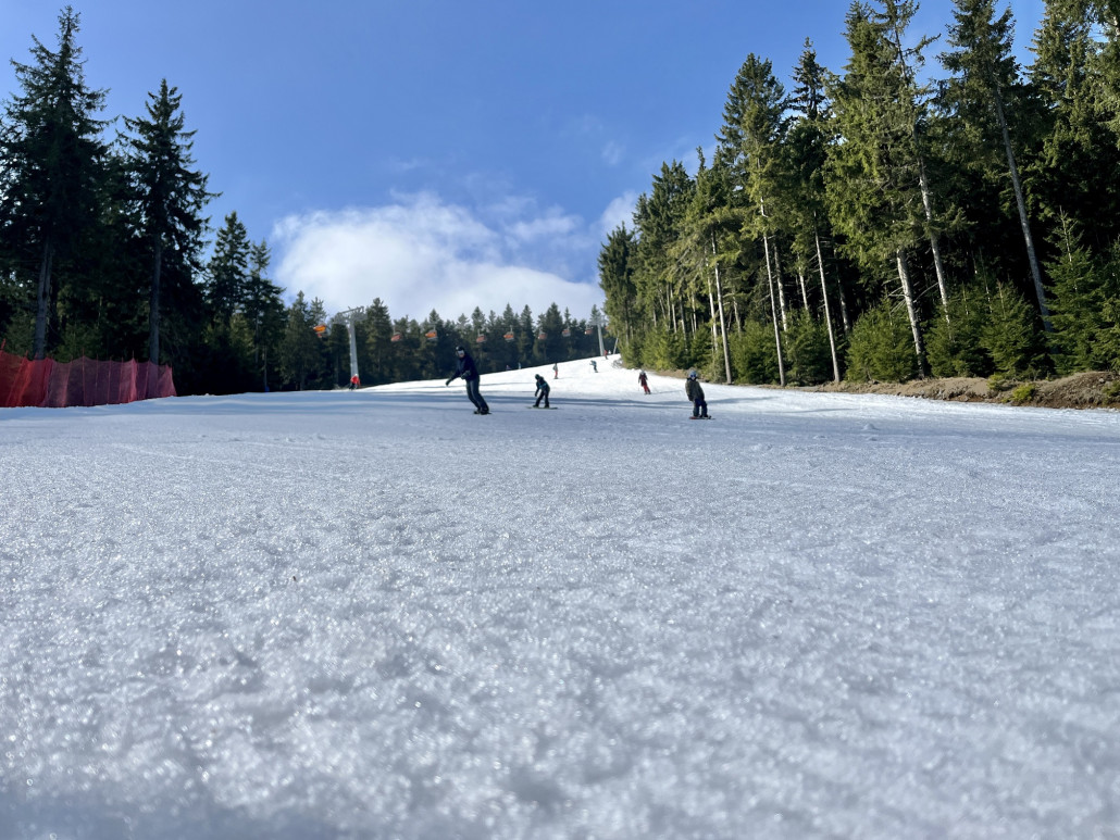 Start in den letzten Tag, was man 10Uhr noch an Rillen finden konnte